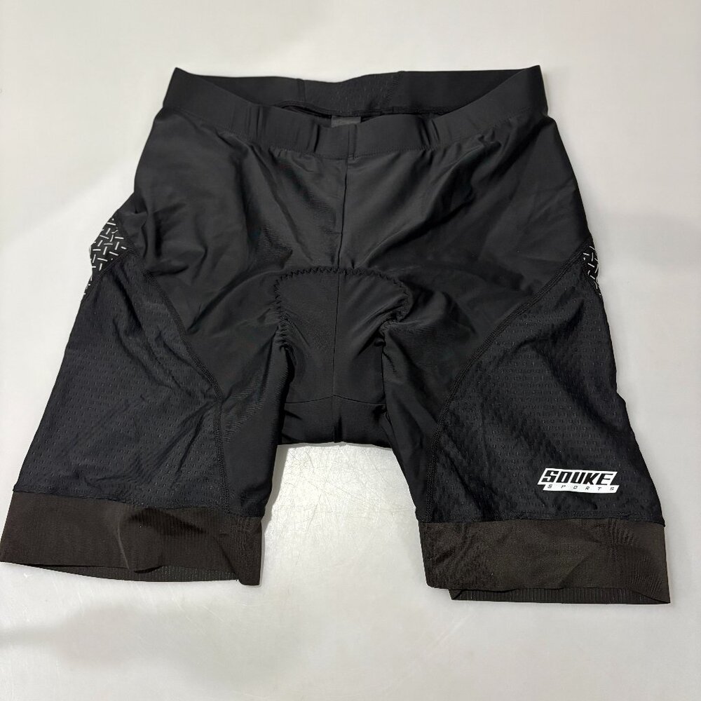 Souke Sports Womens XL Black Padded Bike Cycling Shorts NEW